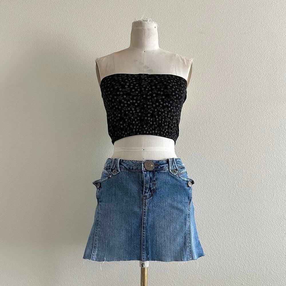 handmade black floral bandeau